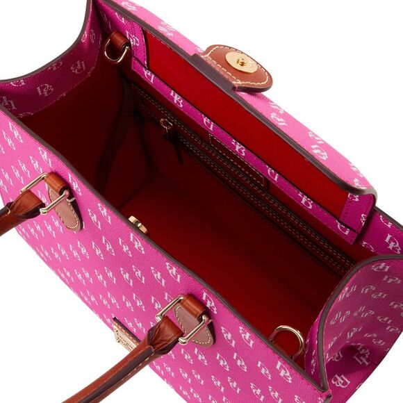 Dooney & Bourke Gretta Janine Top Handle Bag - Fuchsia - Picture 3 of 4